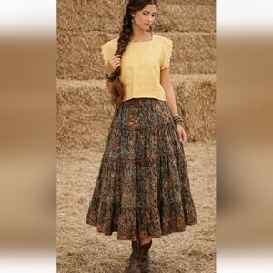 Vtg Christian Dior 100% Ramie Cutwork Embroidered Lace Boho Style Top Shirt 4P